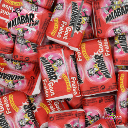 Chewing-gum Malabar fraise...